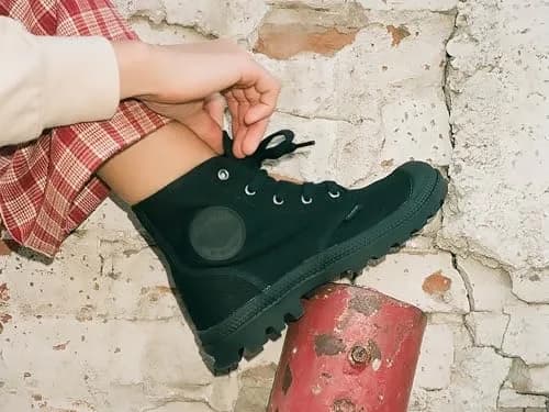 Palladium Pampa Hi Canvas Combat Ankle Boots 8 M | Lightweight, Vegan, City-Ready thumbnail 2