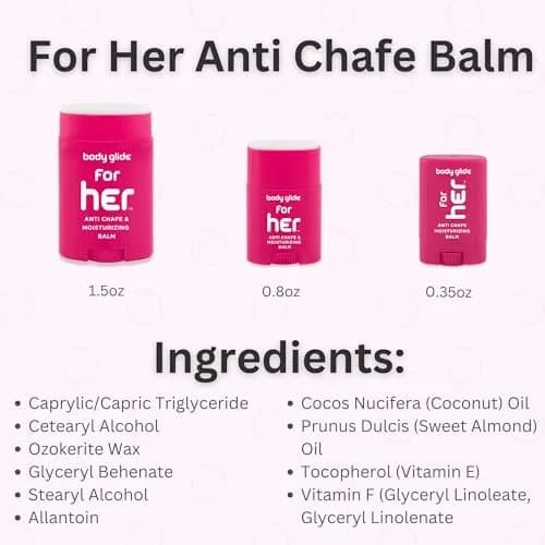 Body Glide For Her Anti Chafe Balm Stick 25ml (0.8oz) | Prevents Chafing on Thighs, Bra Lines, and Sensitive Areas thumbnail 7