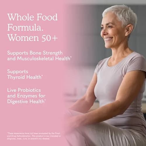 Garden of Life Vitamin Code Women 50 & Wiser Multivitamin 240 Capsules | Whole Food, Non-GMO, Gluten-Free for Women Over 50 thumbnail 4