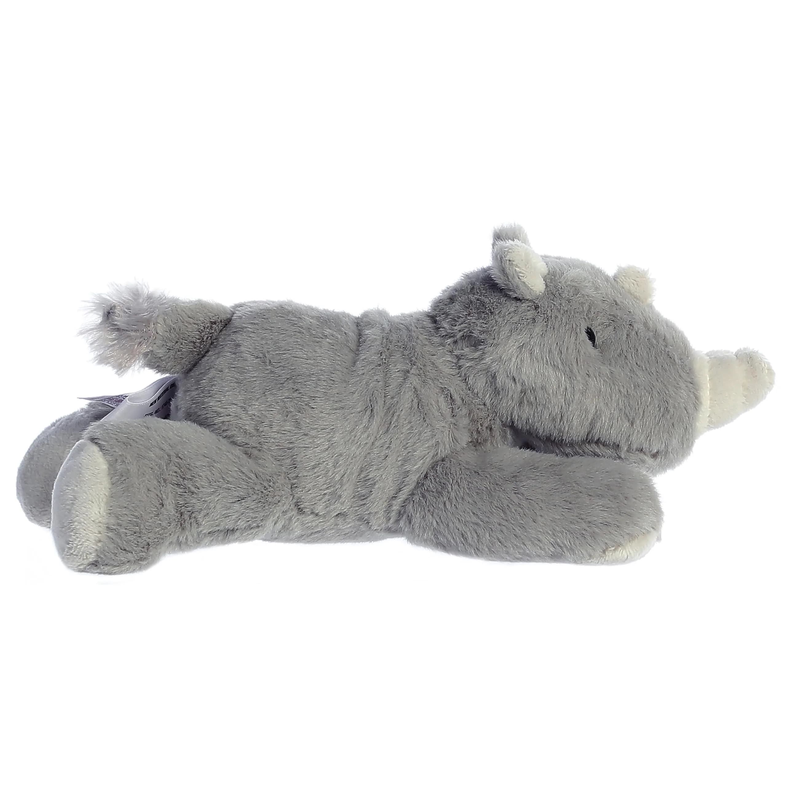Aurora Adorable Mini Flopsie Rhino Stuffed Animal 20.3cm (8 Inches) | Soft Cuddly Toy for Kids - view 3
