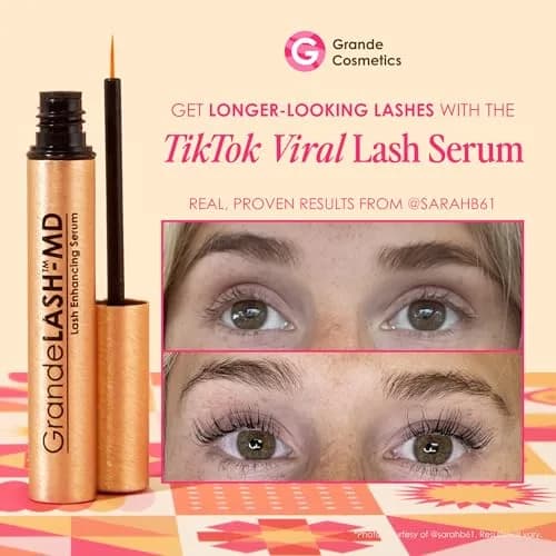Grande Cosmetics GrandeLASH-MD Lash Enhancing Serum 2ml (0.07 Fl Oz) | Cruelty-Free Peptide Formula thumbnail 2