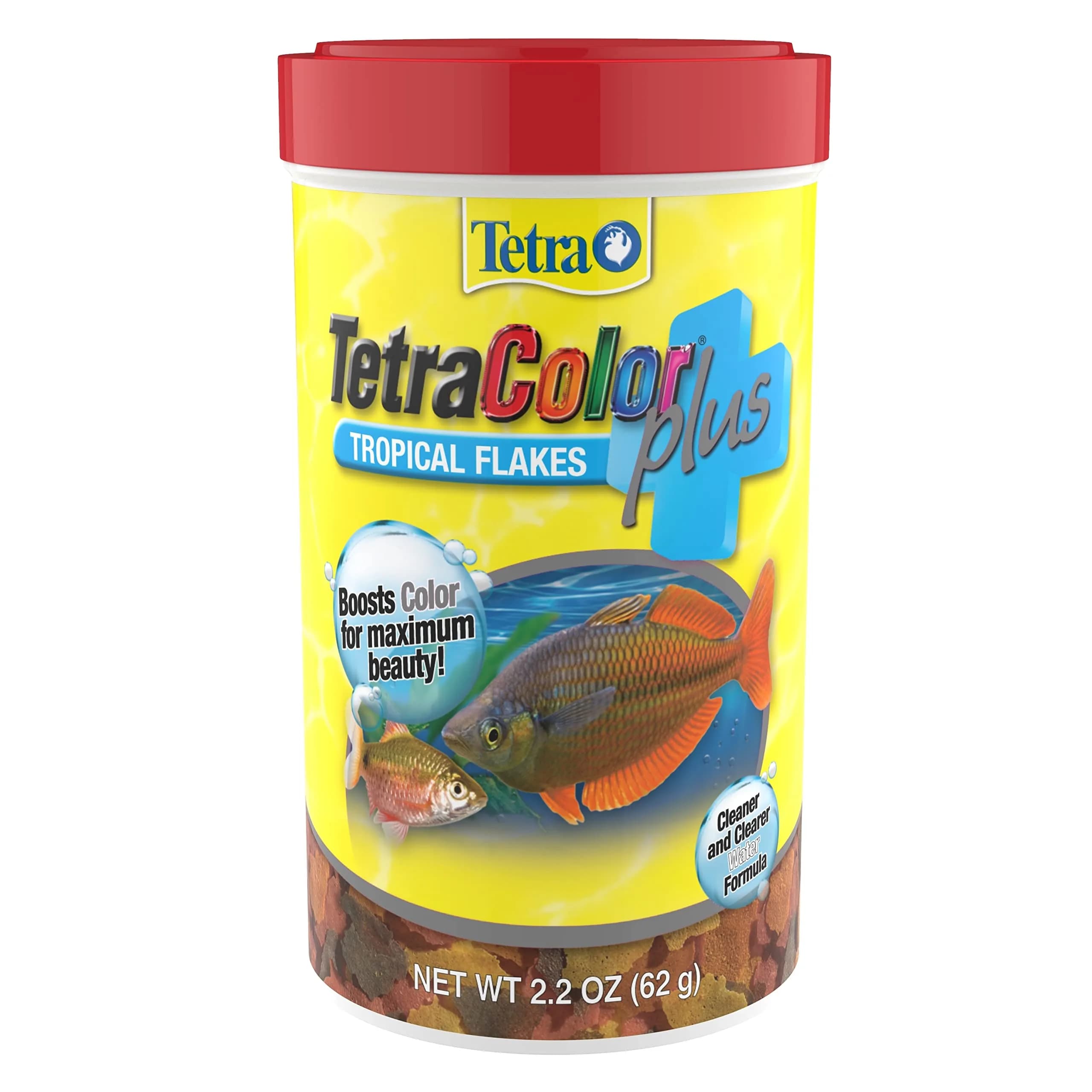 Tetra TetraColor Plus Tropical Fish Food Flakes 2.2 oz | Color-Boosting, Digestible, Balanced Nutrition