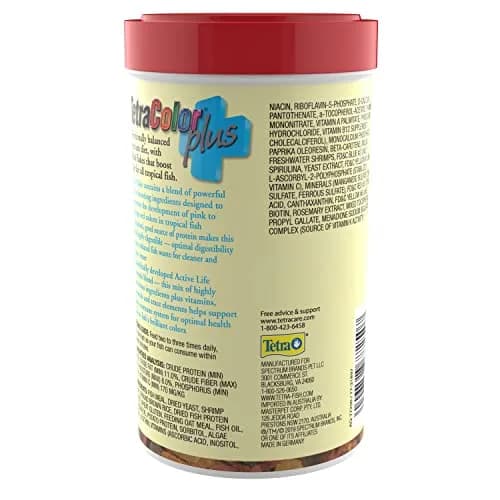 Tetra TetraColor Plus Tropical Fish Food Flakes 2.2 oz | Color-Boosting, Digestible, Balanced Nutrition thumbnail 2