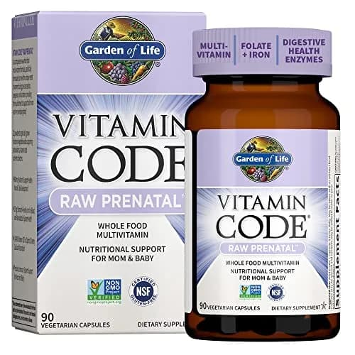 Garden of Life Vitamin Code Raw Prenatal Multivitamin for Women with Iron, Folate, Probiotics & Whole Food Nutrients | Immune & Energy Support thumbnail 1