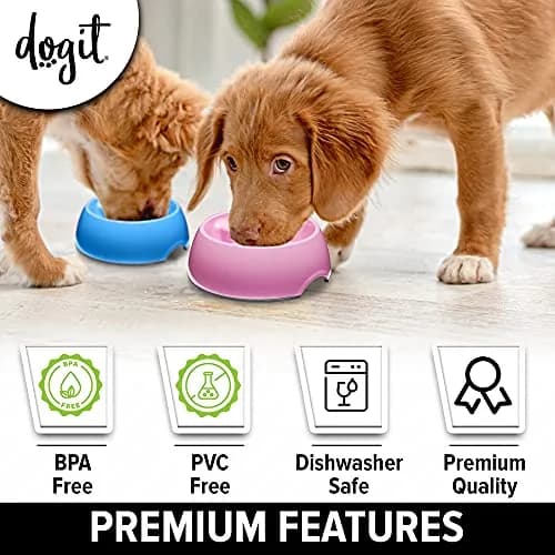 Dogit Dog Bowl Slow Feeder Pink Small | Anti-Gulping Pet Dish for Dogs thumbnail 5