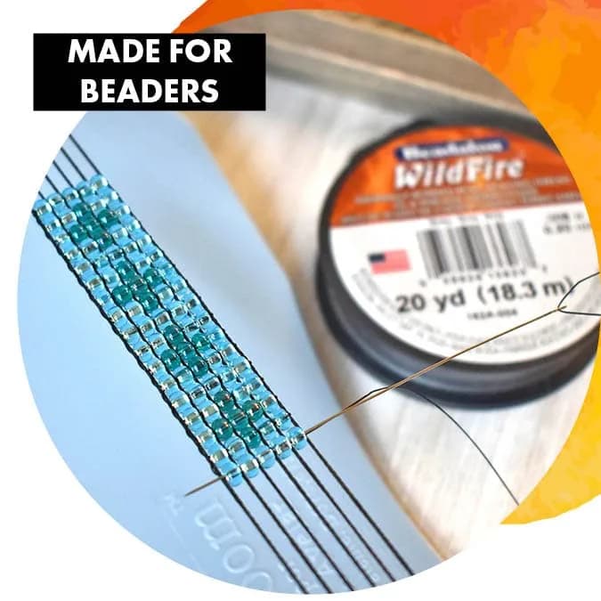 Beadalon Wildfire Stringing Thread .006" (0.15mm) X 50 Yards (45.8m) Black | Strong, Zero-Stretch Beading Cord thumbnail 5