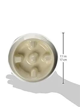 Dogit Dog Bowl Slow Feeder for Wet or Dry Dog Food | Anti-Gulping, White, S thumbnail 4