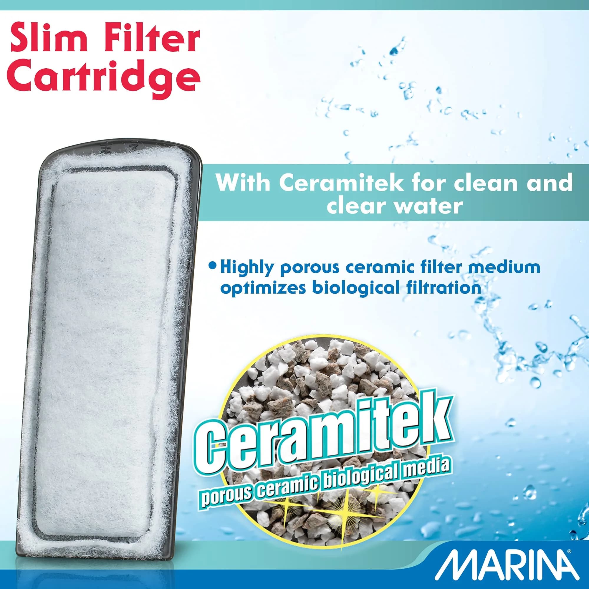 Marina Slim Filter Bio-Carb 3 Pack | Activated Carbon & Ceramitek for Aquarium Water (100-120c) thumbnail 4