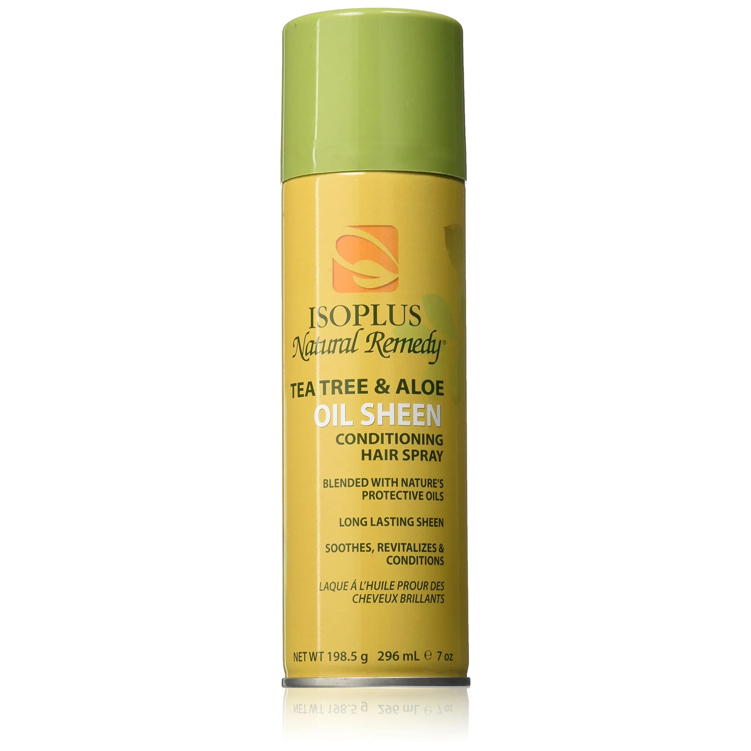 Isoplus Natural Remedy Tea Tree & Aloe Oil Sheen Conditioning Hair Spray 207ml (7 Oz) | Protects Against Breakage - main product image