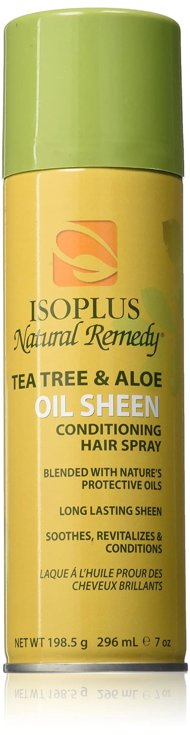 Isoplus Natural Remedy Tea Tree & Aloe Oil Sheen Conditioning Hair Spray 207ml (7 Oz) | Protects Against Breakage - main product image