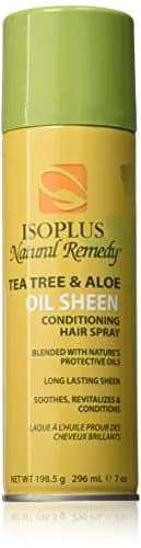 Isoplus Natural Remedy Tea Tree & Aloe Oil Sheen Conditioning Hair Spray 207ml (7 Oz) | Protects Against Breakage thumbnail 1