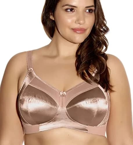 GODDESS Keira Non-Wired Comfort Bra | Soft Cup, Supportive Fit, Sheer Top, Fawn, 36DDD thumbnail 2