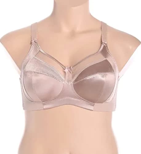 GODDESS Keira Non-Wired Comfort Bra | Soft Cup, Supportive Fit, Sheer Top, Fawn, 36DDD thumbnail 3