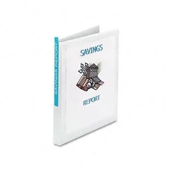 Avery Economy Vinyl Round Ring View Binder 0.5 inch White | Pack of 30 Binders | Customize Front, Back, and Spine — Pack of 30