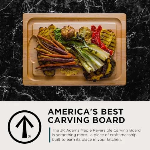 J.K. Adams Farmhouse Maple Carving Board with Juice Groove, 50.8cm x 35.5cm x 1.9cm | Premium Hardwood Craftsmanship for Everyday Use thumbnail 7