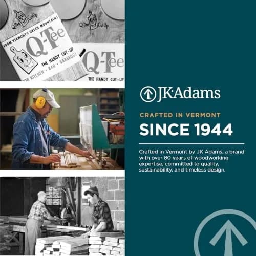 J.K. Adams Farmhouse Maple Carving Board with Juice Groove, 50.8cm x 35.5cm x 1.9cm | Premium Hardwood Craftsmanship for Everyday Use thumbnail 8