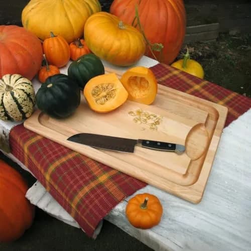 J.K. Adams Farmhouse Maple Carving Board with Juice Groove, 50.8cm x 35.5cm x 1.9cm | Premium Hardwood Craftsmanship for Everyday Use thumbnail 9