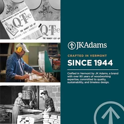 J.K. Adams Farmhouse Maple Carving Board with Handles 51cm x 36cm x 2cm | Premium Hardwood Craftsmanship for Daily Prep & Entertaining thumbnail 9