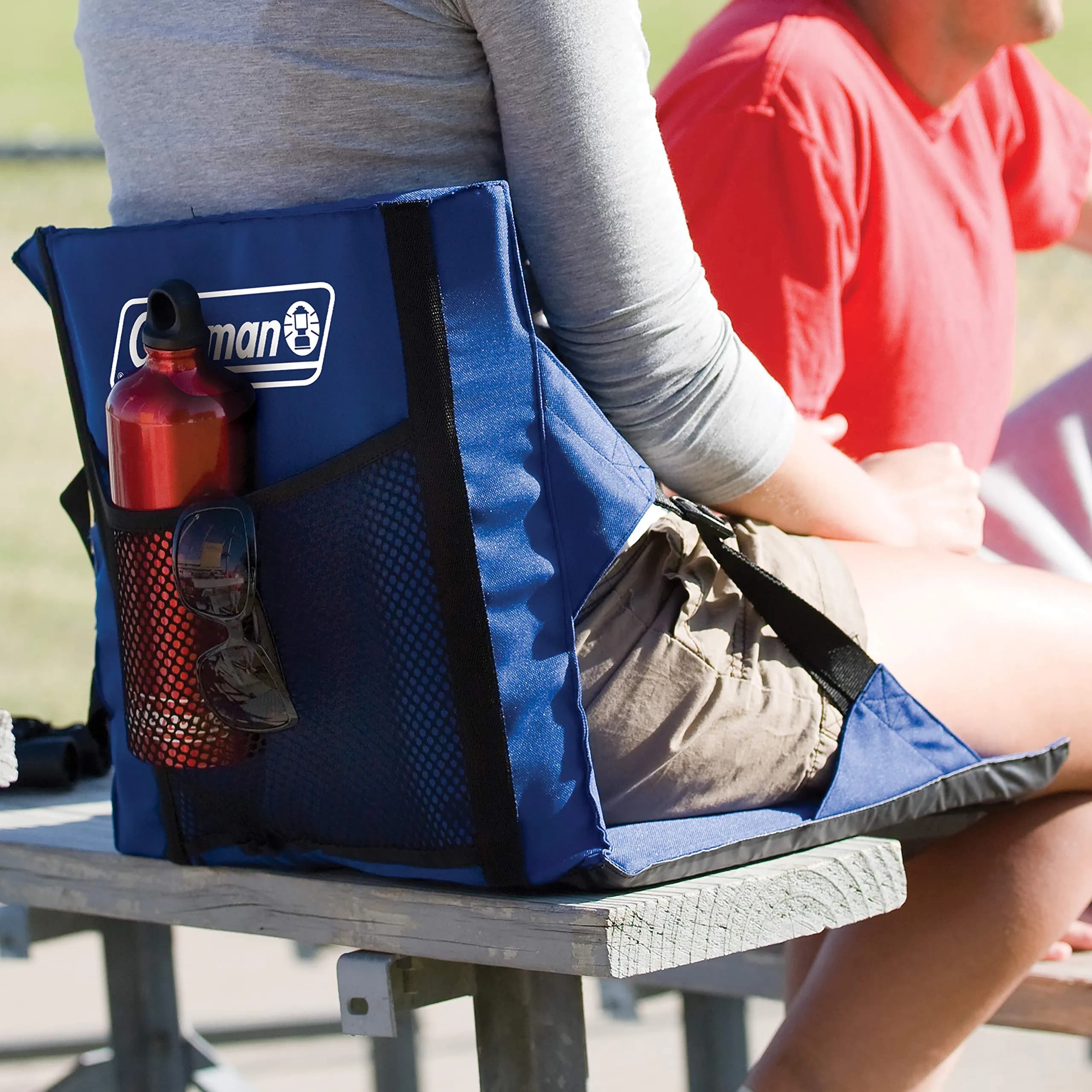 Coleman Portable Stadium Seat with Backrest | Lightweight Padded Bleacher Cushion 39.4 cm (15.5 in.) Wide - view 3