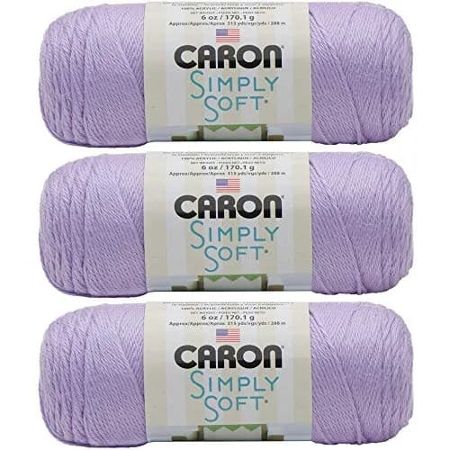 Caron Simply Soft Pack of 3 Solid Yarn Balls 6 oz | Medium Weight Acrylic for Knitting & Crochet thumbnail 1