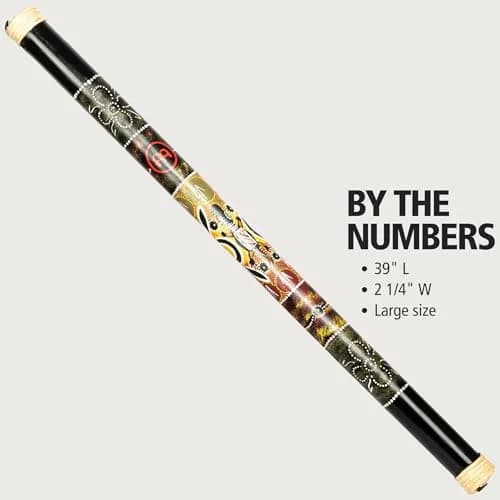 Meinl Percussion Large Bamboo Rainstick, Black 99 cm (39") | Authentic Sound for Meditation & Yoga thumbnail 5