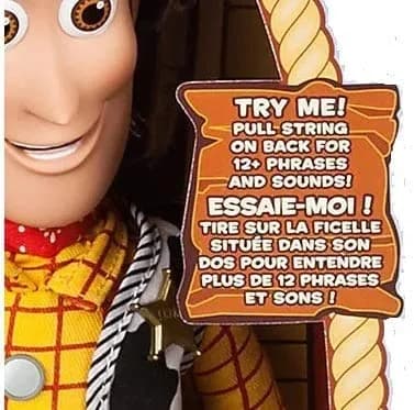 Disney Toy Story 16" Talking Woody Doll | Pull-String Cowboy Toy for Kids 3+ thumbnail 6