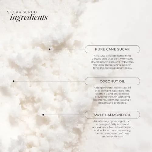 LALICIOUS Sugar Tiare Flower Exfoliating Body Scrub 16oz | Moisturizing Whipped Exfoliator for Sensitive Skin thumbnail 5