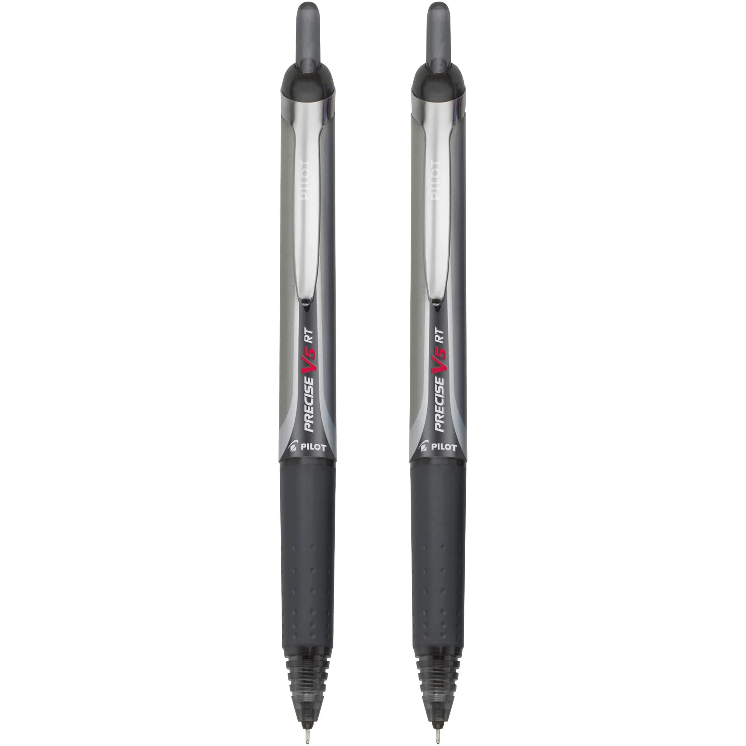 Pilot Precise V5 RT Rollerball Pens, Extra Fine 0.5mm Red Ink, Pack of 2 - view 2