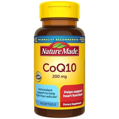 Nature Made CoQ10 200mg Softgels | Heart & Cellular Energy Support, 40 Softgels thumbnail 1