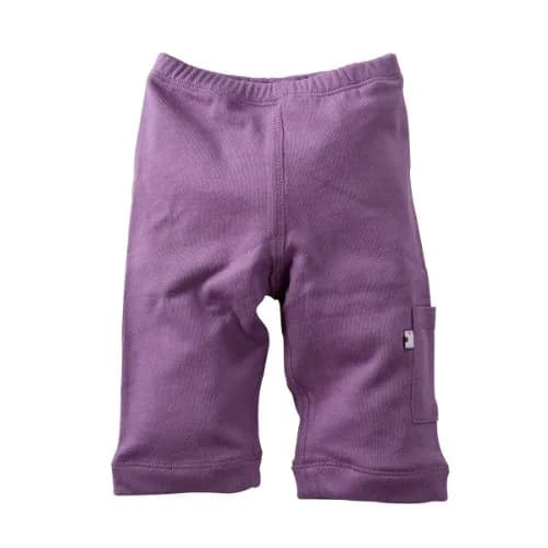 Babysoy Baby Girls' Soft Cozy Pants - Eggplant - 3-6 Months | Ultra-Soft, Recycled Fabric for Sensitive Skin thumbnail 1