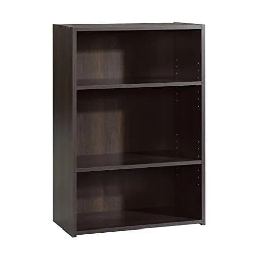 Sauder Beginnings 3-Shelf Bookcase in Med Wood Finish | Adjustable Shelves & Stylish Design thumbnail 1