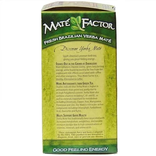 Maté Factor Yerba Mate Energizing Herb Tea Bag, Organic Green, 24-Count | Fresh & Certified thumbnail 5