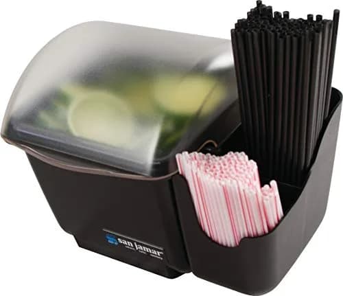 San Jamar Mini Dome Condiment Holder with Lid, 1 Quart (946 ml) | NSF Listed Food Safe for Restaurants & Cafes thumbnail 4
