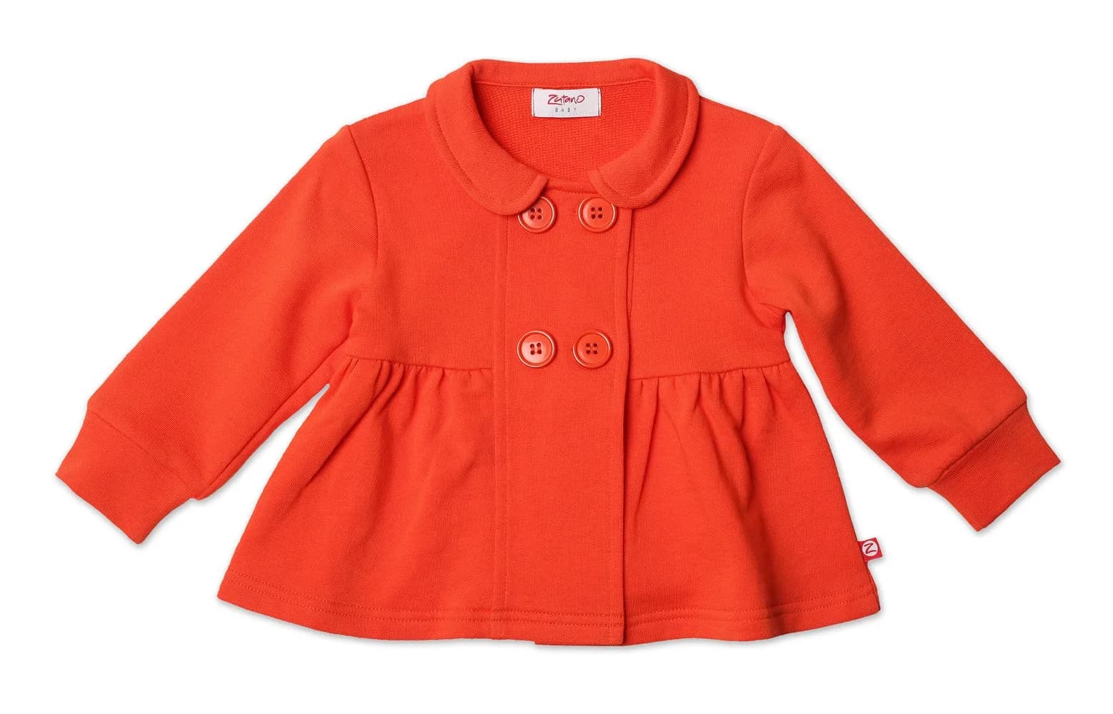 Zutano Terry Bodice Jacket, Mandarin, 12 Months | Lightweight & Warm Year-Round