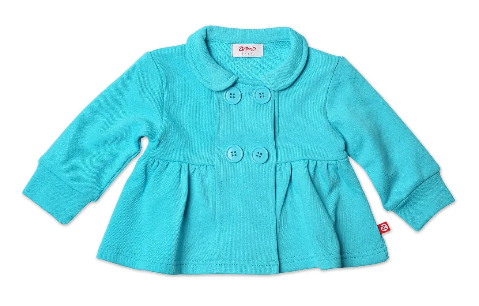 Zutano Terry Bodice Jacket, Pool, 18 Months | Lightweight & Warm Year-Round
