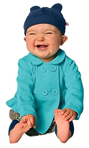 Zutano Terry Bodice Jacket, Pool, 18 Months | Lightweight & Warm Year-Round thumbnail 2
