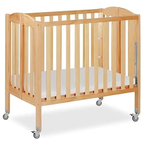 Dream On Me 3-in-1 Portable Folding Crib in Natural | Safe, Stylish & GREENGUARD Gold Certified thumbnail 1