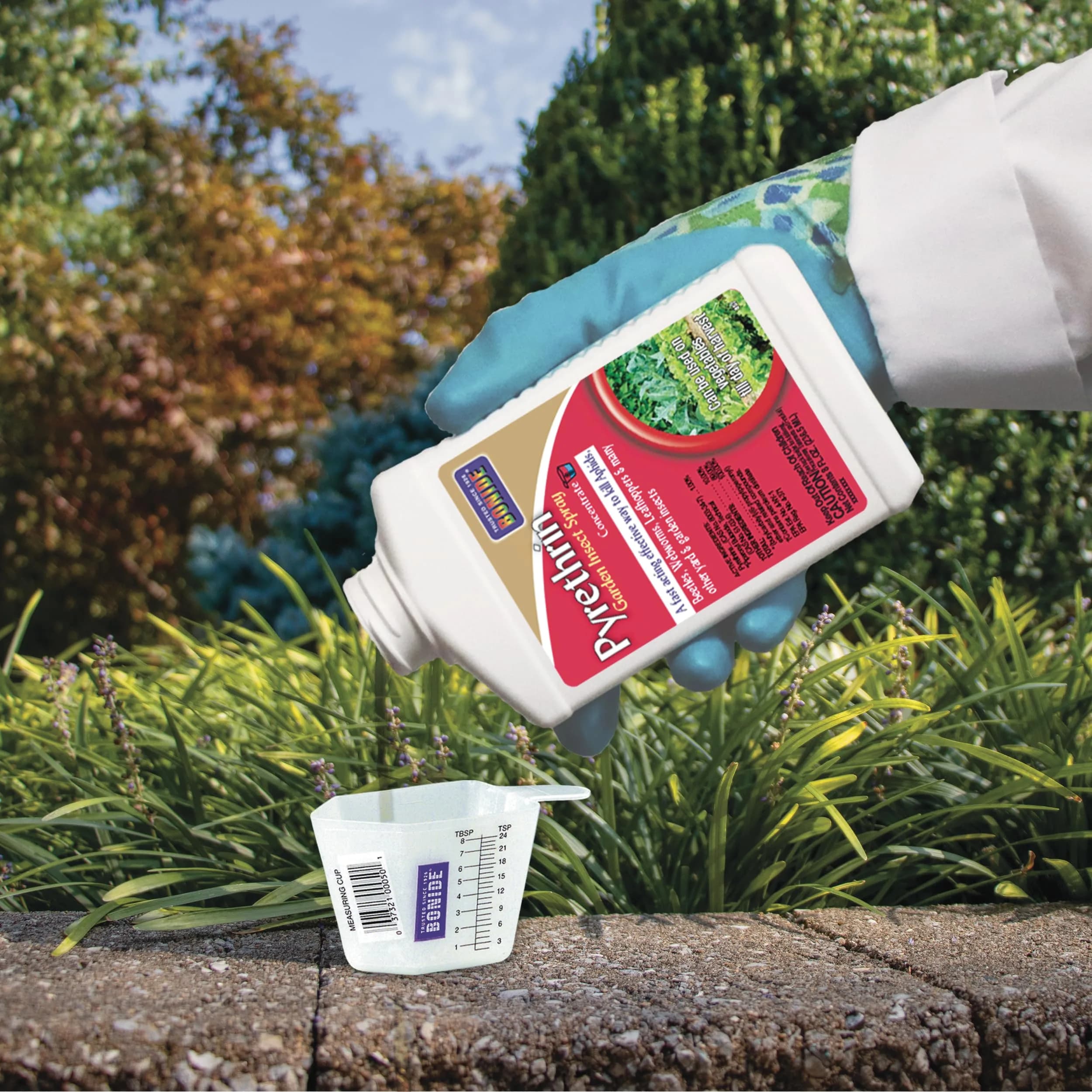 Bonide Pyrethrin Garden Insect Spray Concentrate 8 oz (237 ml) | Fast Acting Insecticide for Outdoor Garden Use - view 5