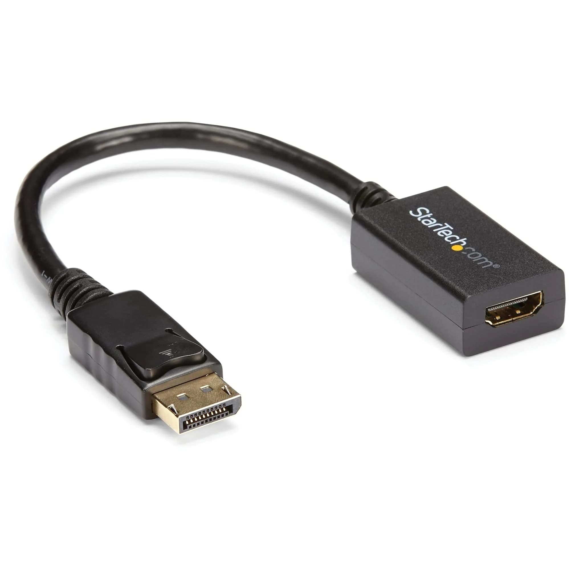 StarTech.com DisplayPort to HDMI Adapter Converter 21cm (8in) Cable | Passive DP++ to HDMI Dongle for 1080p Video