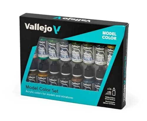 Vallejo German Camouflage WWII Acrylic Paint Set | Model Color | High Pigmentation Colors | 16 Bottles x 18 ml thumbnail 3