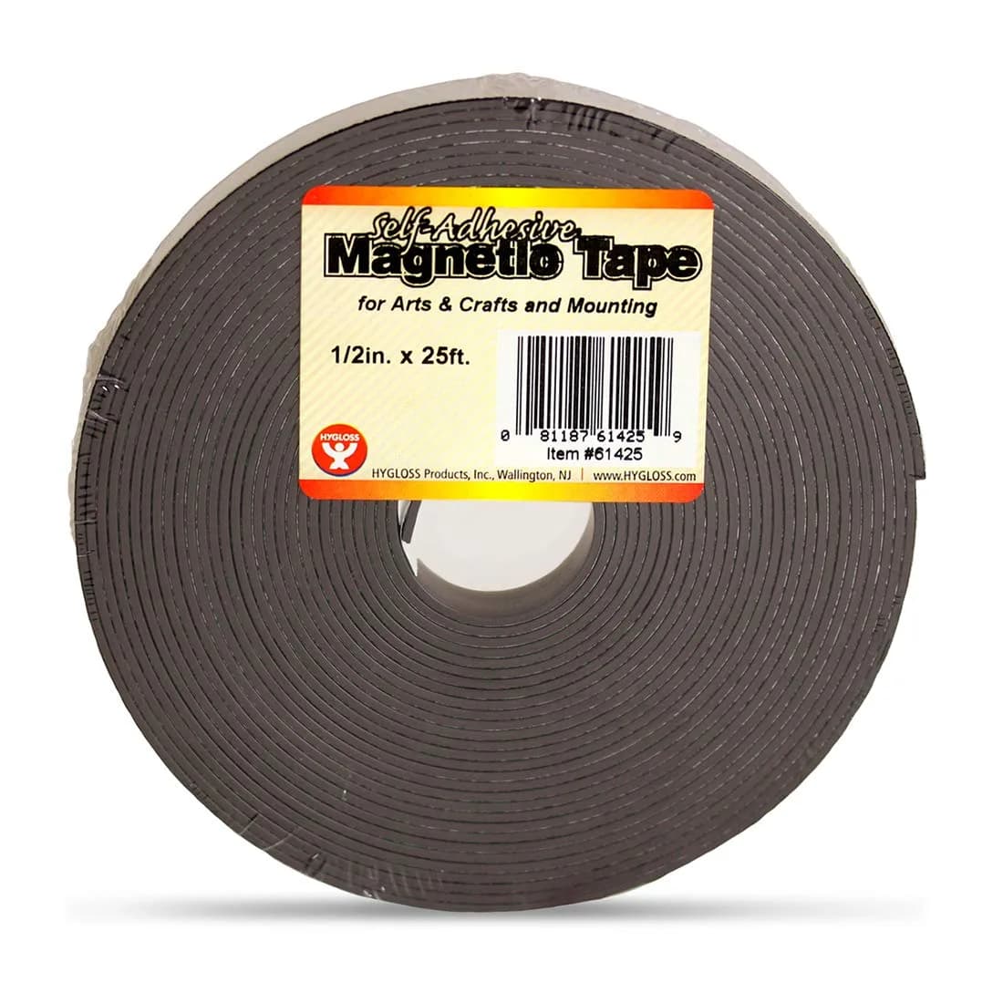 Hygloss Magnetic Tape Self-Adhesive 1/2-Inch x 300-Inch | Versatile Craft & Organization Tape - main product image