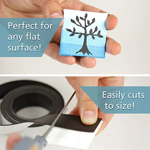 Hygloss Magnetic Tape Self-Adhesive 1/2-Inch x 300-Inch | Versatile Craft & Organization Tape thumbnail 7