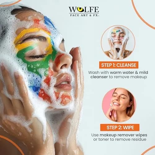 Wolfe FX 12-Color Makeup Palette - Face & Body Paint Kit Essentials | Vibrant, Long-Lasting, Skin-Safe thumbnail 7