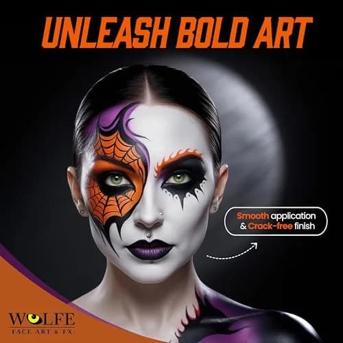 Wolfe FX 12-Color Makeup Palette - Face & Body Paint Kit Essentials | Vibrant, Long-Lasting, Skin-Safe thumbnail 3