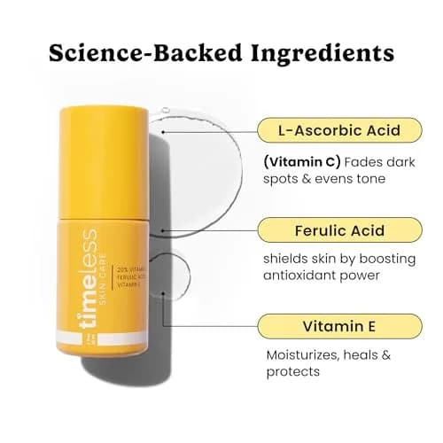 Timeless Skin Care 20% Vitamin C + E + Ferulic Acid Serum 30ml (1 Fl Oz) | Brightens Skin Tone thumbnail 2