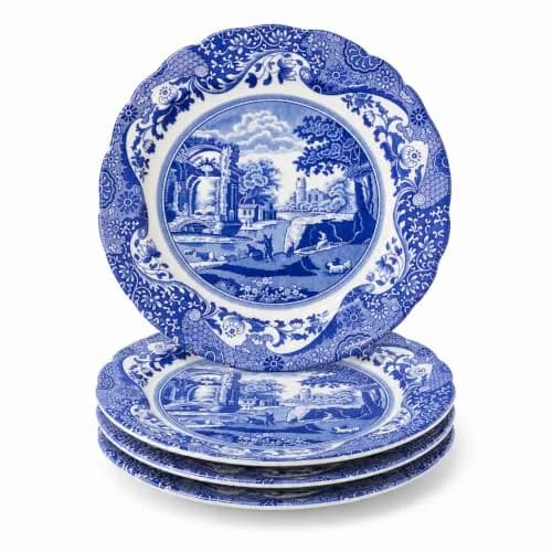 Spode Blue Italian Bread and Butter Plate Set of 4 | 16.5 cm (6.5 Inch) Fine Earthenware thumbnail 1