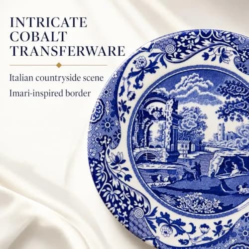 Spode Blue Italian Bread and Butter Plate Set of 4 | 16.5 cm (6.5 Inch) Fine Earthenware thumbnail 4