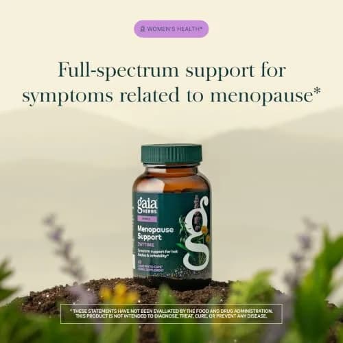 Gaia Herbs Menopause Support Daytime, 60 Vegan Capsules | Supports Hormonal Balance & Well-Being thumbnail 3