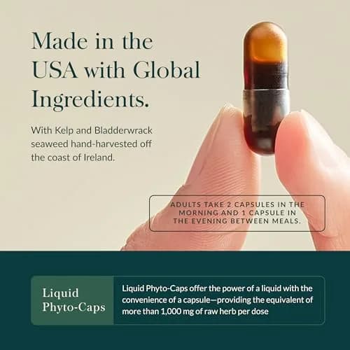 Gaia Herbs Thyroid Support, 120 Vegan Capsules | Plant-Based Formula for Thyroid & Metabolic Health thumbnail 4