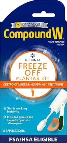 Compound W Freeze Off Plantar Wart Removal Kit 8 Applications | Doctor-Recommended Medication thumbnail 1